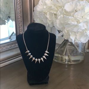 Studded necklace with stones